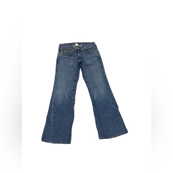OG Vtg True Religion Mens JOEY Twisted Seam Flare Jeans 31 X 33 Made In USA - Picture 1 of 10